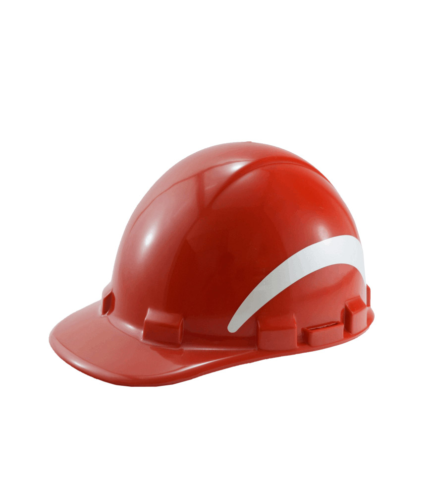 Capacete com aba frontal classes B com adesivo refletivo